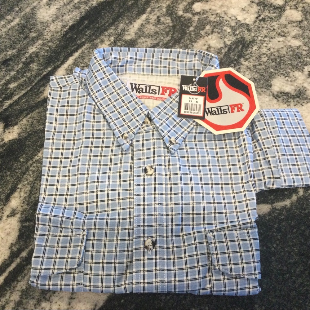 Mens Walls Flame Resistant Shirt